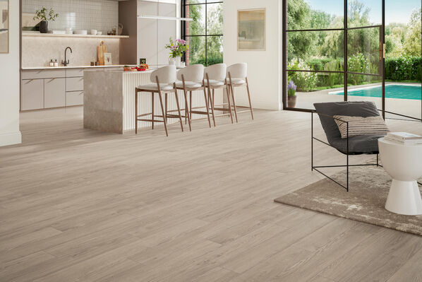 Parador Laminat Trendtime 1 Shufflewood Wild im Wohnbereich verlegt
