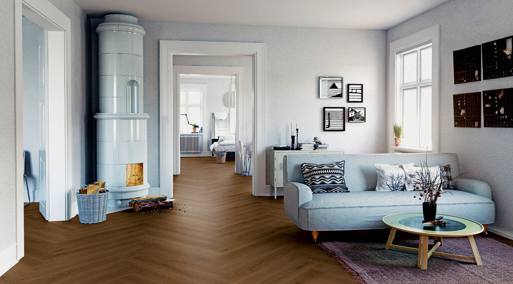 Ter Hürne Parkett Herringbone Collection Eiche Langeoog Raumbild