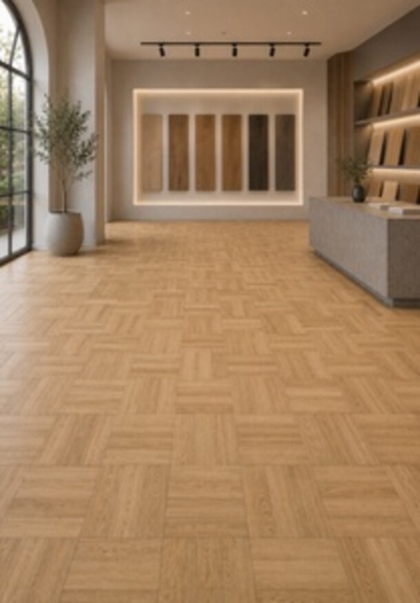Parkettrabatte Parkett Flechtmuster