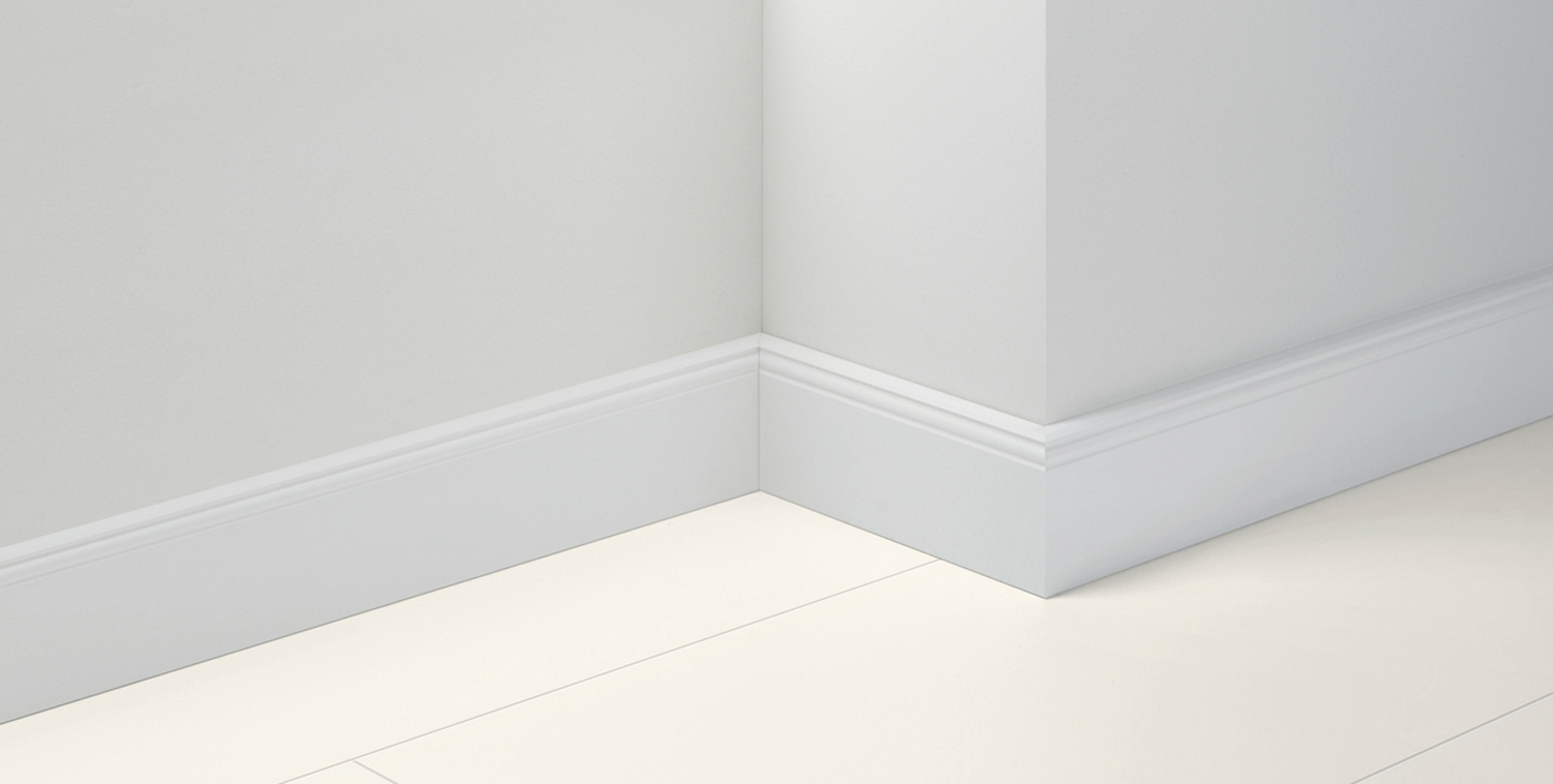 Parador Sockelleiste Dekorfolie HL 3 - Uni weiß D001 1745473