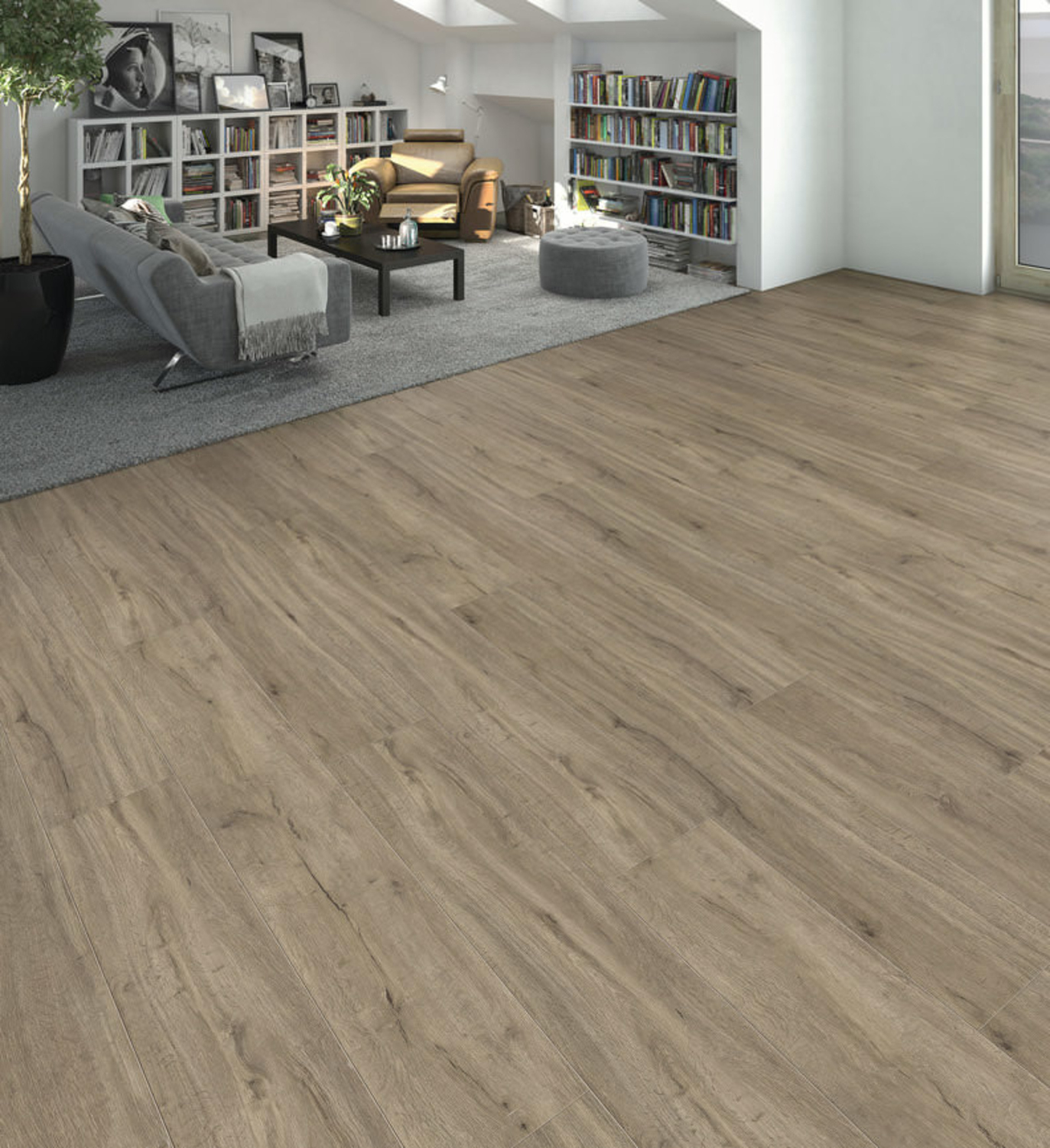 HARO Designboden DISANO LifeAqua - Eiche Columbia grau strukturiert 540371