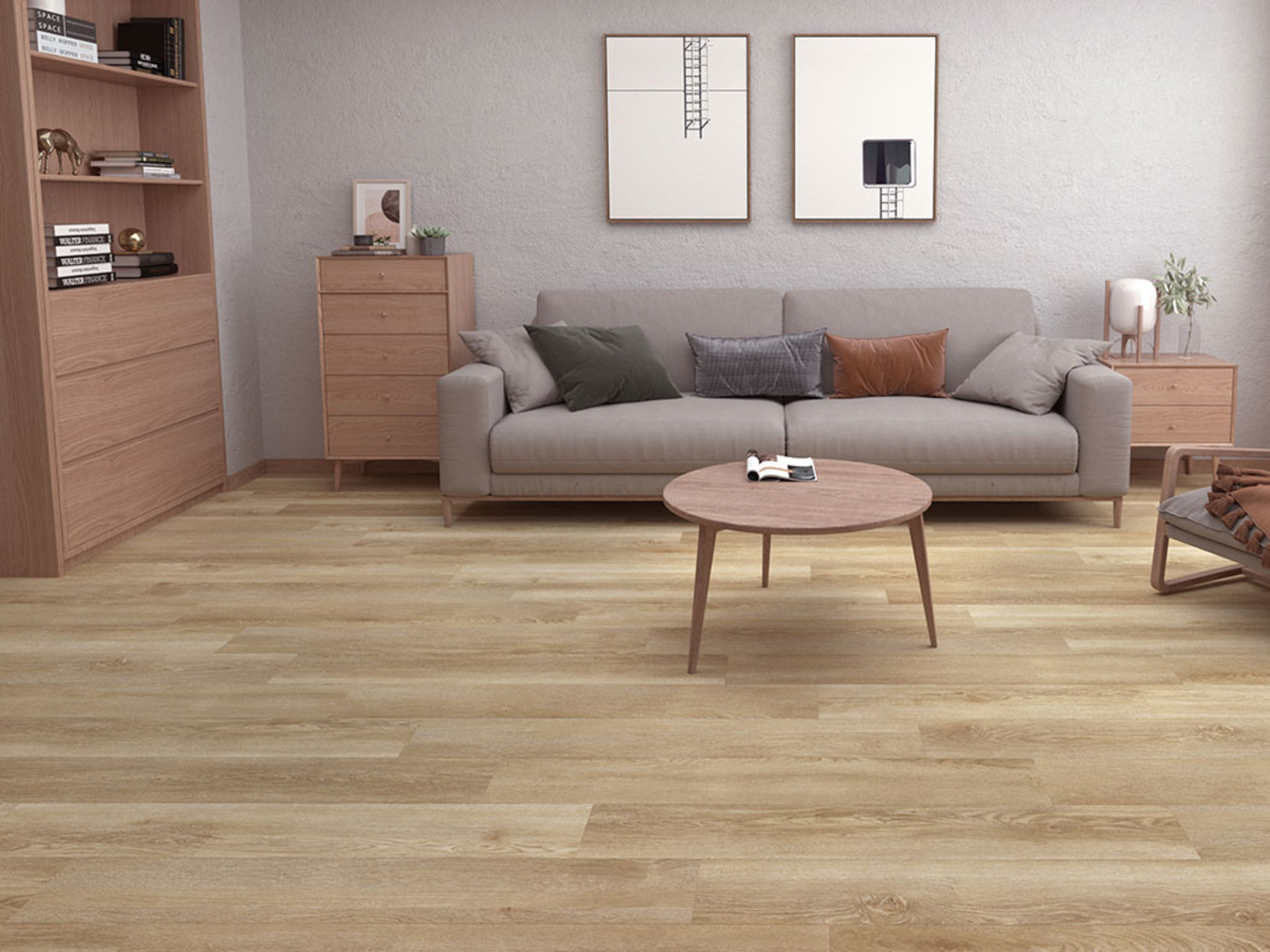 PR Flooring Vinylboden Check one - Weserpark Eiche Strukturprägung 2432