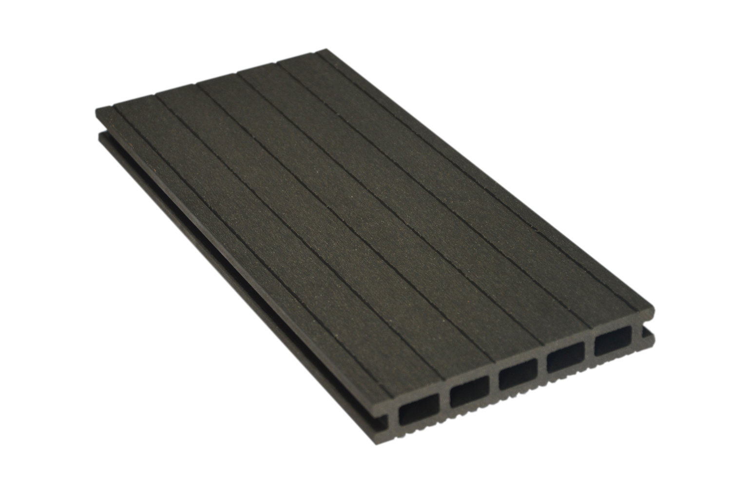 PR Flooring Terrassendiele BPC - Ebony geriffelt / fein genutet A0013173