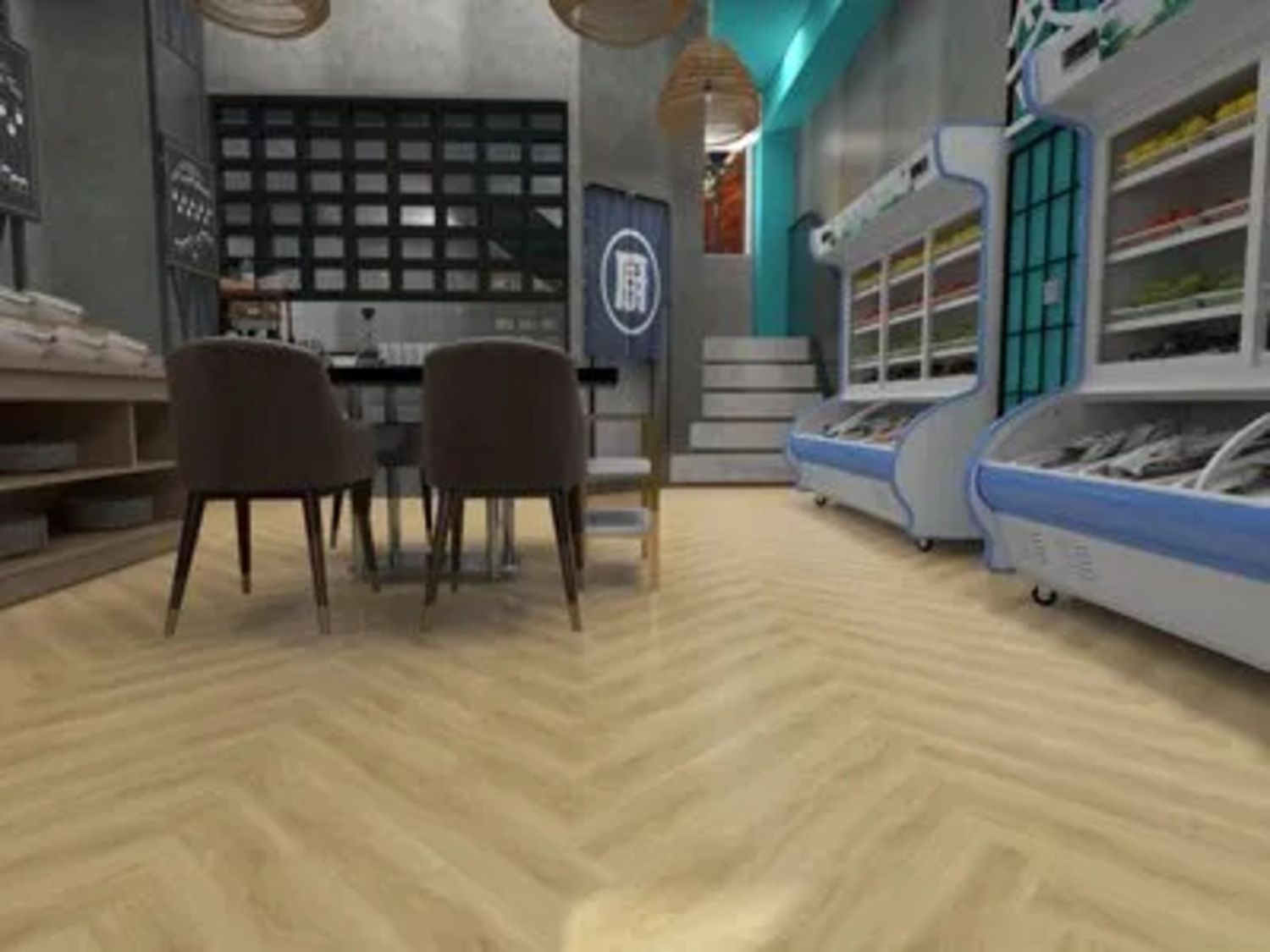 PR Flooring Vinylboden Canyon 300 - Eiche Castle Strukturprägung Castle-001