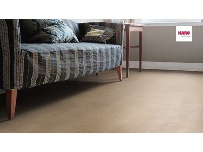 HARO PARKETT 4000 Parkett Eiche sandgrau strukturiert Landhausdiele Plaza 240 541182 | 1