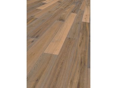 PR Flooring base.59 Parkett Eiche no.1405 geräuchert-handgehobelt-gebürstet-weißgeölt Landhausdiele PR1405 | 1