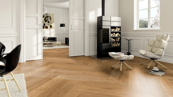  ter Hürne Light Collection Parkett Eiche Tropez ausgeglichen gebürstet Fischgrät 1082x162x12 mm 1101312816 | 101802