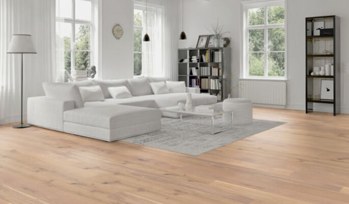 PR Flooring base.59 Parkett Eiche no.1107 vario gebürstet-weiß-naturgeölt Landhausdiele 1199312321 | 44250
