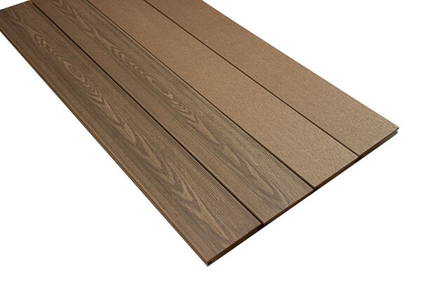 PR Flooring BPC Terrassendiele Mahagoni Holzstruktur / glatt Massivprofil Clever A0013889 | 52682