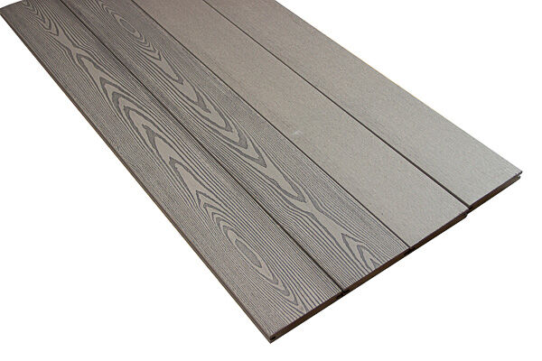 PR Flooring BPC Terrassendiele Silver Cedar Holzstruktur / glatt Massivprofil Clever A0013893 | 52694