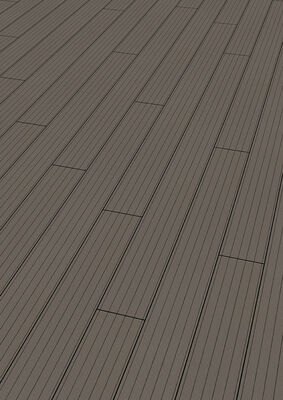 PR Flooring BPC Terrassendiele Silver Cedar geriffelt / fein genutet Massivprofil Massiv 2020 A0013165 | 52832
