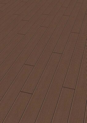 PR Flooring WPC Terrassendiele Mahagoni geriffelt & glatt Hohlkammerprofil Strong 2020 A0013179 | 52943