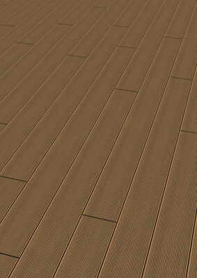 PR Flooring BPC Terrassendiele Sand geriffelt / genutet Massivprofil Profi A0013382 | 53308