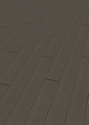 PR Flooring BPC Terrassendiele Silver Cedar geriffelt / genutet Massivprofil Profi A0012310 | 53326