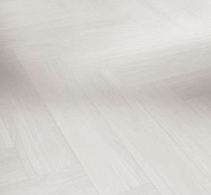  Parador Trendtime 3 (Dryback) Vinylboden Eiche Oxford Weiss Seidenmatte Strukur Klebevinyl Fischgrät 770x154x2,5 mm 1748861 | 58621