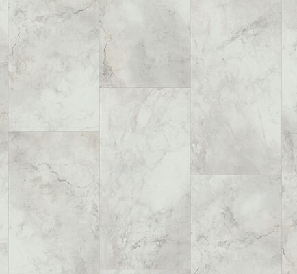  Parador Trendtime 5 Vinylboden Mamor Abbey Weiss Mineralstruktur Rigid / SPC Großfliese 914x457x6 mm 1748847 | 58804