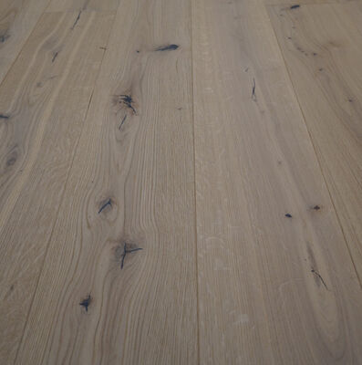  PR Flooring PR Collection Parkett Eiche Hochkönig ausdrucksstark gebürstet weiss geölt Landhausdiele 2230x194x14 mm EHOCH194 | 60746