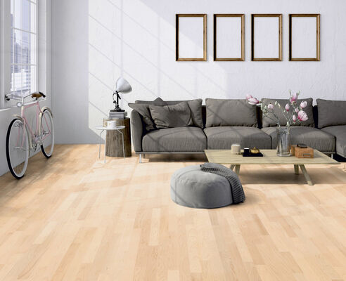  ter Hürne Satin Elements Collection Parkett ausgeglichen lackiert Schiffsboden 3-Stab Naturholz Parkett Ahorn kanadisch 2390x200x13 mm 1101010114 | 73087