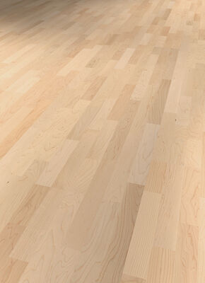  ter Hürne Satin Elements Collection Parkett ausgeglichen lackiert Schiffsboden 3-Stab Naturholz Parkett Ahorn kanadisch 2390x200x13 mm 1101010114 | 73093