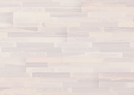  ter Hürne Satin Elements Collection Parkett ausdrucksstark weiß mattlackiert Schiffsboden 3-Stab Naturholz Parkett Esche azurweiß 2390x200x13 mm 1101010616 | 73195