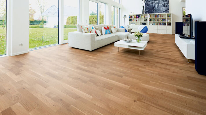  ter Hürne Pride of Nature Collection Parkett ausdrucksstark gebürstet, naturgeölt Schiffsboden 3-Stab Naturholz Parkett Eiche 2390x200x13 mm 1101011527 | 73366