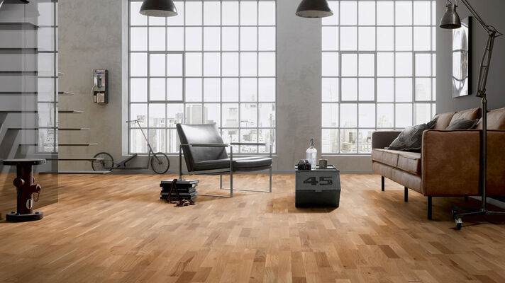  ter Hürne Pride of Nature Collection Parkett ausdrucksstark gebürstet, naturgeölt Schiffsboden 3-Stab Naturholz Parkett Eiche 2390x200x13 mm 1101011527 | 73369