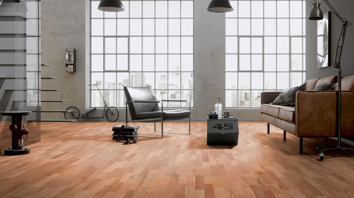  ter Hürne Pride of Nature Collection Parkett ausdrucksstark naturgeölt Schiffsboden 3-Stab Naturholz Parkett Buche 2390x200x13 mm 1101011528 | 73381