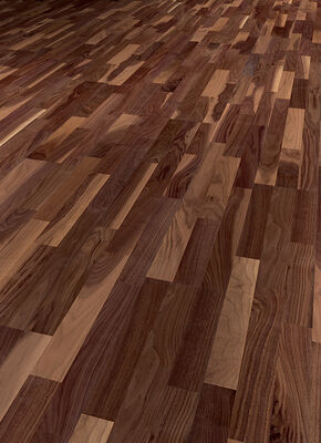  ter Hürne Pride of Nature Collection Parkett ausdrucksstark naturgeölt Schiffsboden 3-Stab Naturholz Parkett Nussbaum 2390x200x13 mm 1101011529 | 73399