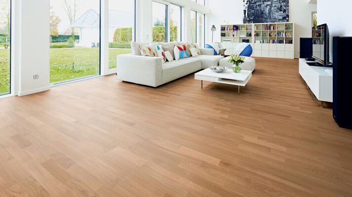  ter Hürne Pride of Nature Collection Parkett ausgeglichen gebürstet, naturgeölt Schiffsboden 3-Stab Naturholz Parkett Eiche 2390x200x13 mm 1101011617 | 73402