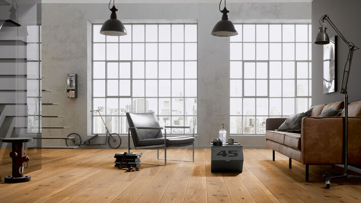 ter Hürne Moods Of Provence Collection Parkett ausdrucksstark gebürstet, naturgeölt Landhausdiele Naturholz Parkett Eiche 2390x200x13 mm 1101011789 | 73423
