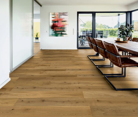  ter Hürne Grand Velvet Collection Parkett ausgeglichen mattlackiert Landhausdiele Naturholz Parkett Eiche 1212 2390x200x13 mm 1101012177 | 73507