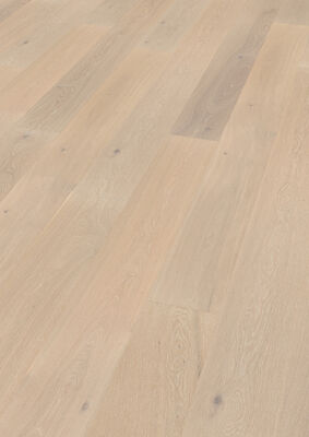  ter Hürne Grand Velvet Collection Parkett ausgeglichen gebürstet, gepastet, lackiert Landhausdiele Naturholz Parkett Eiche altweiß 1125 2390x200x13 mm 1101012178 | 73522