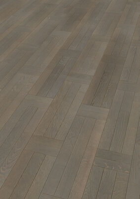  ter Hürne Contours Collection Parkett ausgeglichen gebürstet, farbig naturgeölt Flechtmuster Naturholz Parkett Eiche azurbraun 2390x200x13 mm 1101012288 | 73702