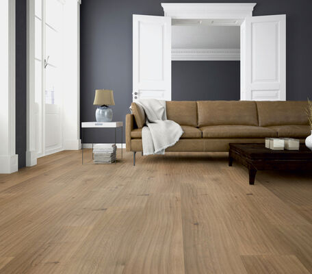  ter Hürne Unique Collection Parkett impulsiv handgehobelt, farbig naturgeölt Landhausdiele Naturholz Parkett Eiche unique graubeige 2390x200x13 mm 1101013017 | 73822