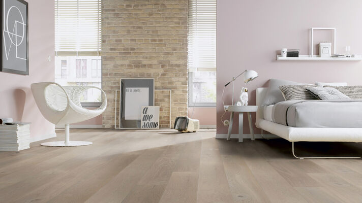  ter Hürne Unique Collection Parkett impulsiv astveredelt, farbig naturgeölt Landhausdiele Naturholz Parkett Eiche unique silbergrau 2390x200x13 mm 1101013020 | 73855