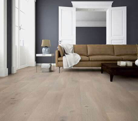  ter Hürne Unique Collection Parkett impulsiv astveredelt, farbig naturgeölt Landhausdiele Naturholz Parkett Eiche unique silbergrau 2390x200x13 mm 1101013020 | 73858