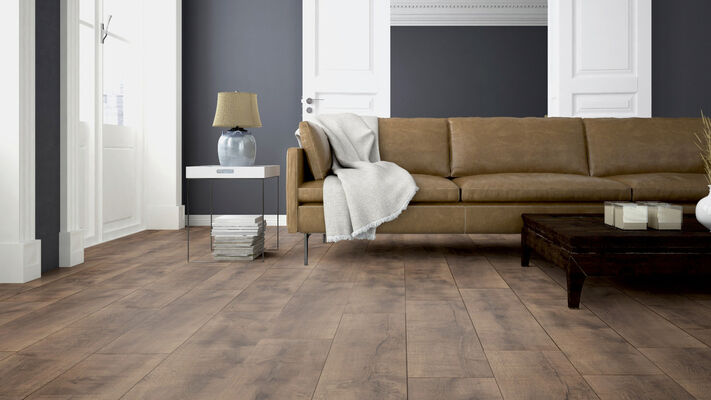  ter Hürne Classic Edition Laminatboden linear-gebürstet Landhausdiele Iko Premium-Laminatboden Eiche Jazz Club 1288x195x8 mm 1101021821 | 73879