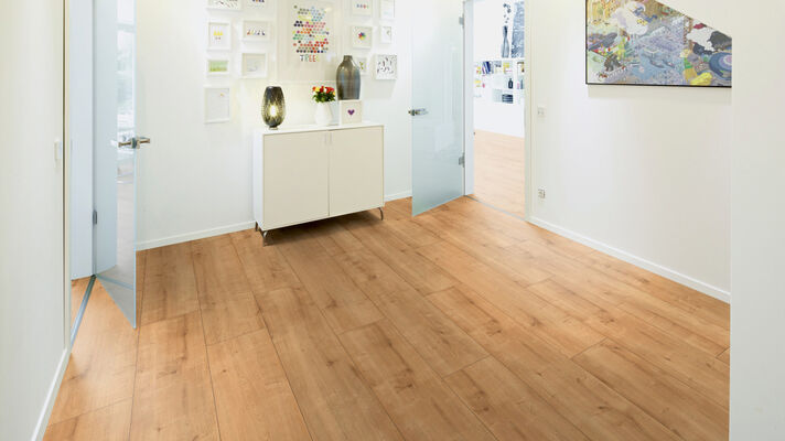  ter Hürne Trend Edition Laminatboden fein-gebürstet Landhausdiele breit Iko Premium-Laminatboden Eiche Boho 1285x280x8 mm 1101021822 | 73891
