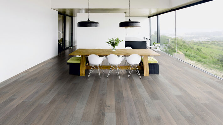 Bennett & Jones Shire Landscapes Parkett Oak No.5 - Devon plank tradition tradition grau-farbbehandelt, stark gebürstet, gebeizt, weiß gewaschen, lackiert Landhausdiele Oak No.5 - Devon plank tradition 1900x190x15 mm 1148011207 | 73939