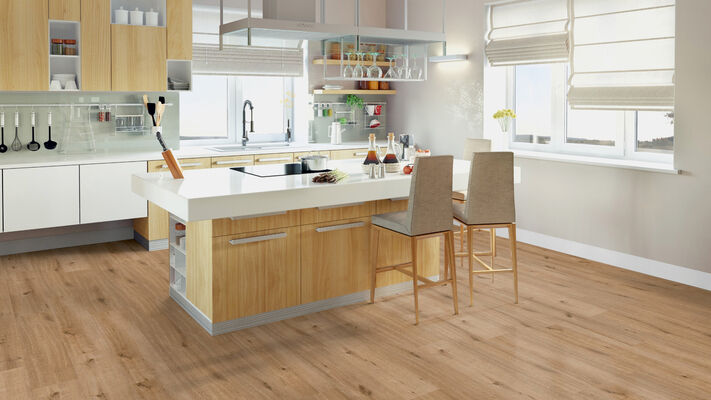  Friends by ter Hürne Vinyl Friends Design-Vinylboden Eiche Thomas gebürstet Rigid Landhausdiele breit RIB LHD breit Eiche Thomas 2408 1188240101 | 74896