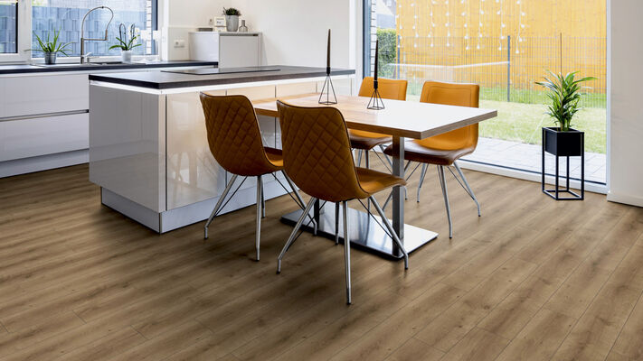  ter Hürne Classic Edition Laminatboden fein-gebürstet Landhausdiele Iko Premium-Laminatboden Eiche Scotch Saloon 1285x192x8 mm 1101021835 | 75319