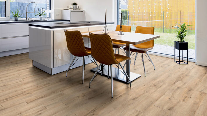  ter Hürne Classic Edition Laminatboden fein-gebürstet Landhausdiele Iko Premium-Laminatboden Eiche Vintage Boutique 1285x192x8 mm 1101021841 | 75391