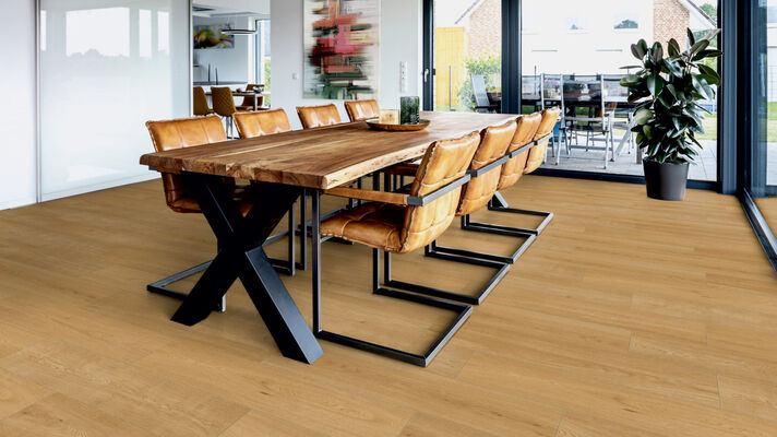  ter Hürne Trend Edition Laminatboden fein-gebürstet Landhausdiele breit Iko Premium-Laminatboden Eiche Pure 1285x280x8 mm 1101021843 | 75415