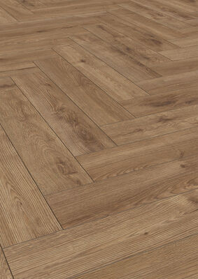  ter Hürne Herringbone Edition Laminatboden grob-strukturiert Fischgrät Iko Premium-Laminatboden Eiche Lodge 630x126x10 mm 1101021849 | 75493