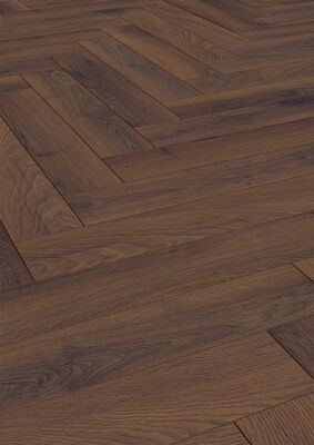  ter Hürne Herringbone Edition Laminatboden gealtert Fischgrät Iko Premium-Laminatboden Eiche Estate 630x126x10 mm 1101021852 | 75529