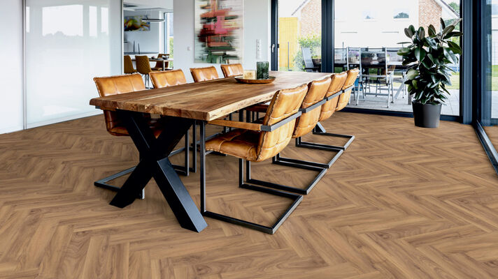  ter Hürne Herringbone Edition Laminat Eiche Cottage gealtert Fischgrät Iko Premium-Laminatboden 630x126x10 mm 1101021855 | 75556