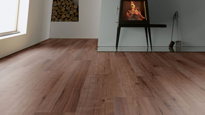  ter Hürne Wood Edition Design-Vinylboden Nussbaum Abu Dhabi fein-gebürstet Lange Landhausdiele Soya Pro 1516,9x241,3x2,5 mm 1101210617 | 77200