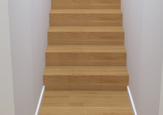  ter Hürne Zubehör Neutral Zubehör Boden Stufenprofil 1E für Parkett 1x eingeschlagen Treppenstufen 2390x125x75 mm 1101220009 | 77605