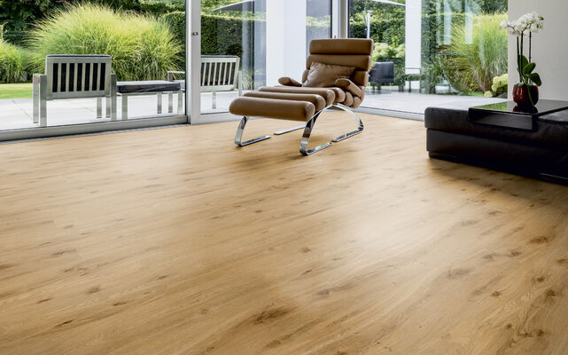  ter Hürne Wood Edition Design-Vinylboden stark-gebürstet Landhausdiele Soya Design-Vinylboden 1 Eiche York Perform 1212,9x222,3x6 mm 1101240200 | 77773