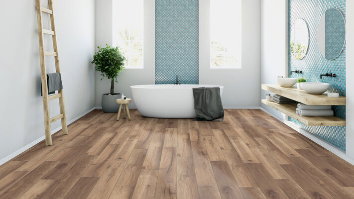  ter Hürne Classic Edition Dureco-Boden linear-gebürstet Landhausdiele Eiche Madeira Strong 1288x195x12 mm 1101260042 | 78478